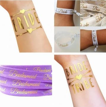 Button set Bride to Be en Brides Bitches lila, Ophalen of Verzenden, Nieuw, Paars, Accessoires
