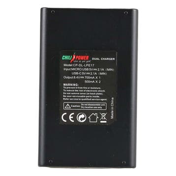 Chilpower LP-E17 Dual acculader met garantie, Ophalen of Verzenden, Gebruikt