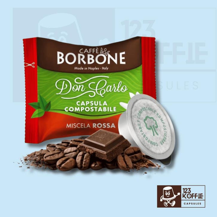 Borbone Rossa capsules A Modo Mio 100 stuks – Composteerbaar, Witgoed en Apparatuur, Koffiemachine-accessoires, Verzenden