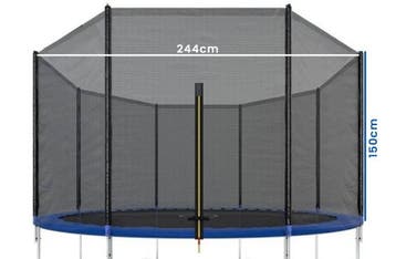Veiligheidsnet Trampoline 244 | Buitenkant | Laatste Stuks!, Ophalen of Verzenden, Nieuw