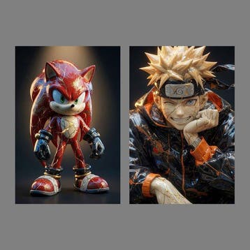 Yamila - Knuckles y Naruto en Porcelana, Nieuw