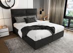 Boxspring Block Deluxe Antraciet - diverse maten, Verzenden, Nieuw, Tweepersoons