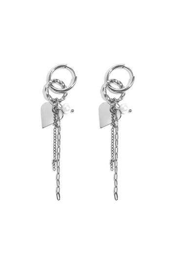 Goudlief Oorbellen ketting party, Verzenden, Nieuw, Zilver, Overige materialen