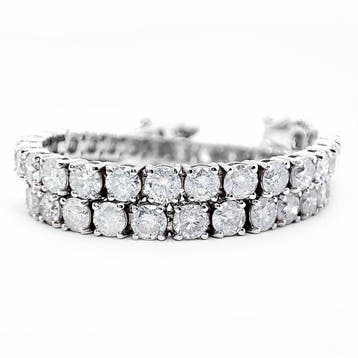 Zonder minimumprijs - Armband - 14 karaat Witgoud - 6.55ct., Nieuw