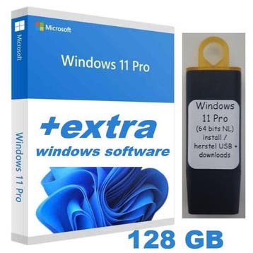 Windows 11 Pro-install/herstel-usb stick 128gb (Kingston), Verzenden, Nieuw