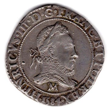 Frankrijk. Henri III (1574-1589). Franc 1584-M, Toulouse