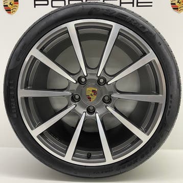 Porsche 991.2 4S Originele 20inch Classic II met banden 8MM, Ophalen, Gebruikt, Banden en Velgen, Personenwagen