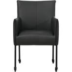 Leren eetkamerstoel More - Toledo Pacific (donkerblauw) -, Huis en Inrichting, Stoelen, Ophalen of Verzenden, Nieuw, Leer, Bohemian, Industrieel, Modern, Scandinavisch