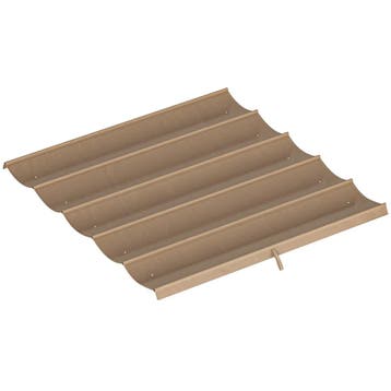 Vervangend Dak Voor 3 X 3 M Pergola, Intrekbaar, Met Regenaf, Verzenden