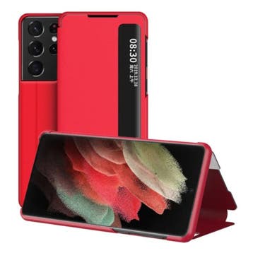 Smart View LED Flip Case Cover Hoesje Compatibel Met Samsung, Verzenden, Nieuw
