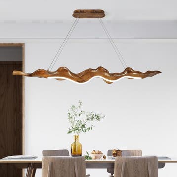 Design Hanglamp Houtkleur - 54% Korting - Nu Snel, Ophalen of Verzenden, Gebruikt, Metaal, Traditioneel, Retro