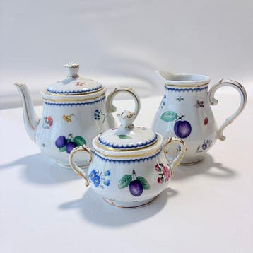 Richard Ginori - Pot (3) - Italiaanse vruchten - Porselein -, Antiek en Kunst