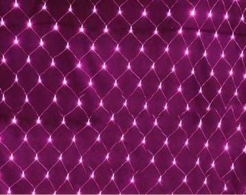 Kerstnet 2 x  3 Meter - Roze, Diversen, Kerst, Ophalen of Verzenden, Nieuw