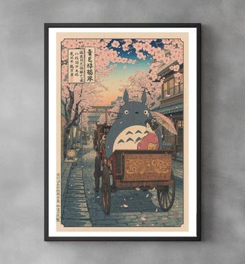 Sato Hageshi - Totoro in Kyoto - My Neighbor Totoro - Signed, Nieuw