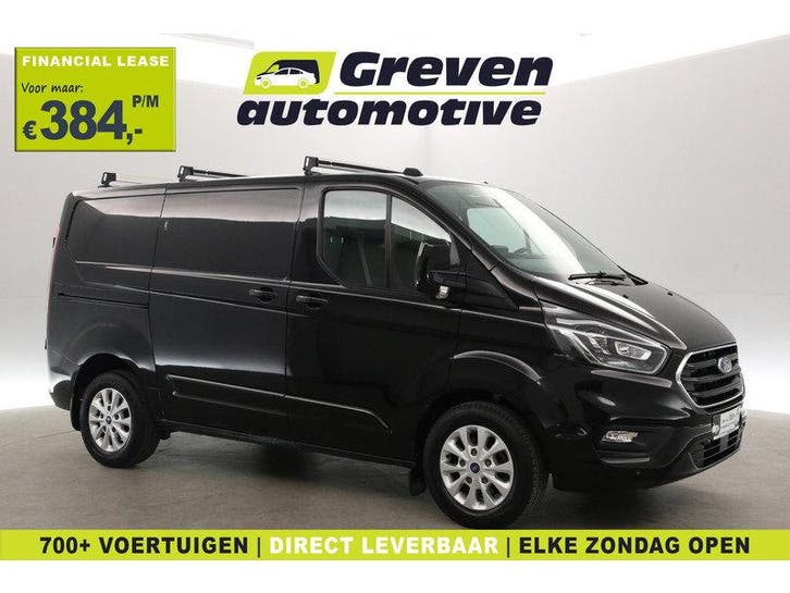 Ford Transit Custom Ecoboost PHEV L1H1 | Airco | Camera |, Auto's, Bestelauto's, Automaat, Zwart, Ford
