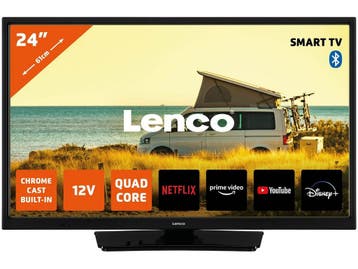 Lenco LED-2463BK (V2) - 24 Android Smart TV - Ingebouwde, Verzenden, Zo goed als nieuw