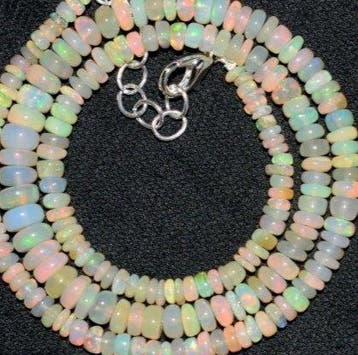 Opaal Ketting AA++ Opal Fire- 9 g - (1)