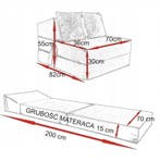 Logeermatras 15cm dik | Premium | OP=OP, Kinderen en Baby's, Nieuw, 70 tot 85 cm, Ophalen of Verzenden, Matras