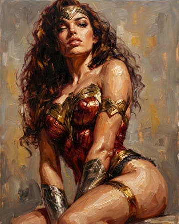 AT9 - [Canvas L] Wonder Woman - Forza e Grazia, Nieuw in verpakking