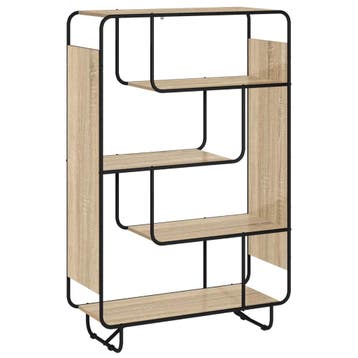 vidaXL buffetkast Sonoma Eiken 93.5 x 37.5 x 144 cm Bewerkt, Minder dan 50 cm, Verzenden, Nieuw, Minder dan 100 cm