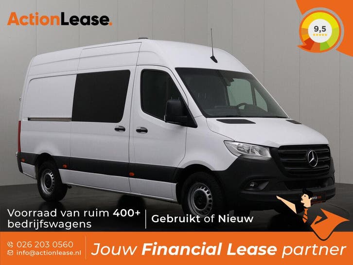 Mercedes Sprinter Bestelbus L2 H2 2022 Diesel Automaat, Auto's, Mercedes-Benz, Dealer onderhouden, Te koop, Zwart, Automaat, Financial lease