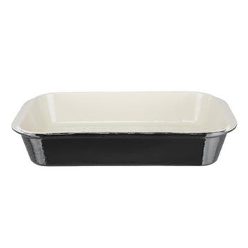 Vogue rechthoekige ovenschaal zwart 40,5x25cm, Verzenden, Nieuw