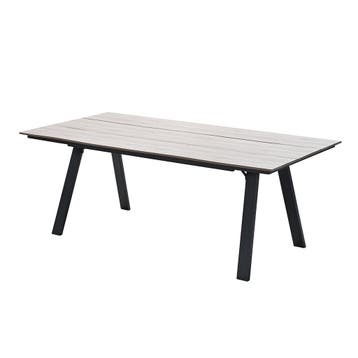 Garden Impressions Braga tuintafel 220 x 100 cm - donker, Verzenden, Nieuw