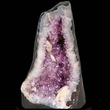 amethist - Geode - 35x22x12 cm- 8.9 kg, Verzamelen, Mineralen en Fossielen