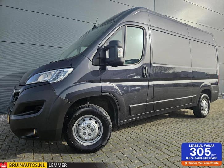 Zakelijke lease - Opel Movano 2.2D L2H2 Airco Camera, Auto's, Bestelauto's, Handgeschakeld, Financial lease, Zwart, Opel, ABS