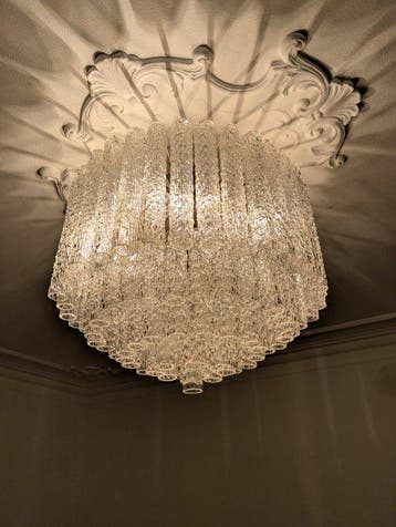 Kroonluchter - Glas - Grote kroonluchter, Italiaans ontwerp