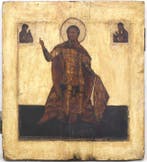 Icoon - Zeldzame Russische icoon van de Sint Theodoros