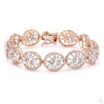 Armband - 14 karaat Roségoud - 4.55ct. tw. Diamant, Nieuw
