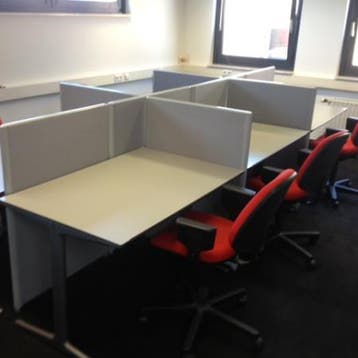 (MDK-102836) Ahrend callcenter compleet 6 x werkplek, Huis en Inrichting, Bureaus, Ophalen of Verzenden, Gebruikt