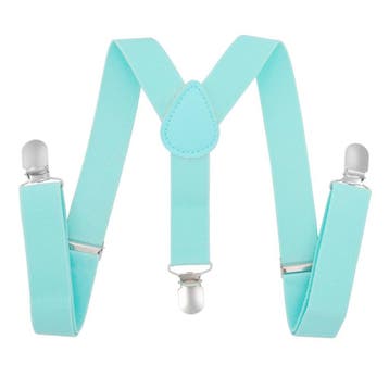 Fako Fashion - Kinder Bretels - Effen - 65cm - Babyblauw, Verzenden, Nieuw