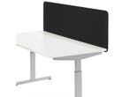 Opzetwand bureau scheidingswand Polyester  80x51  zwart, Ophalen of Verzenden, Nieuw