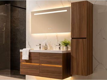 Veiling - Badkamermeubel 120 cm - Licht hout decor, Huis en Inrichting, Nieuw