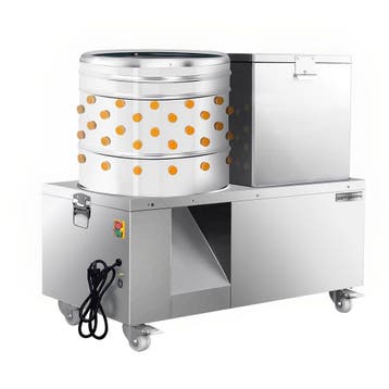 GGM Gastro | 2-in-1 plukmachine met broeiketel voor pluimvee, Verzenden, Nieuw in verpakking