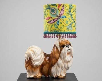 Tafellamp - Messing - Shih Tzu tafellamp
