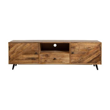 Tv-meubel Mangohout Fiona 165 cm, Verzenden, Nieuw, Overige houtsoorten, Industriële meubels