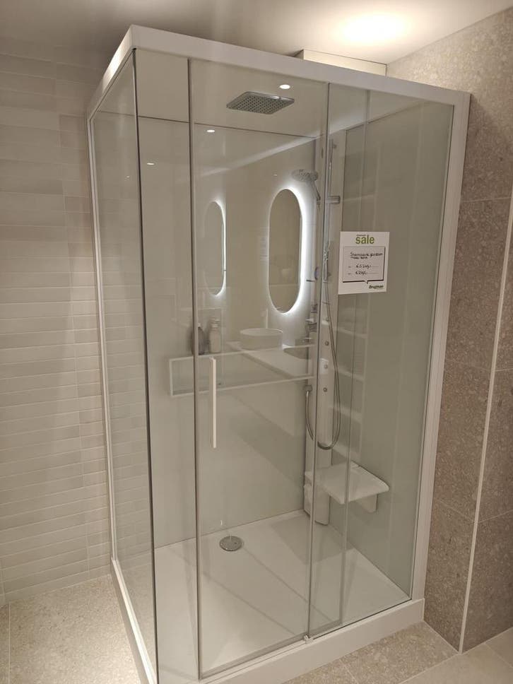 Showmodel Novellini Glax 2 Stoomcabine 120x90 - 0025, Doe-het-zelf en Verbouw, Sanitair, Douche, Nieuw, Ophalen
