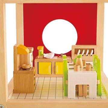 Hape poppenhuis eetkamer houten spe van €23,99 voor €21,59, Ophalen of Verzenden, Nieuw