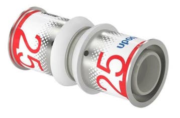 Uponor S-Press Plus PPSU perskoppeling Ø25x25 recht, Verzenden, Nieuw