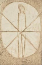 Anton Heyboer (1924-2005) - Vitruvius man, Antiek en Kunst