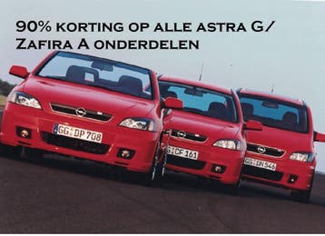 Astra G Zafira A NIEUWE onderdelen 90% korting webshopprijs, Ophalen of Verzenden