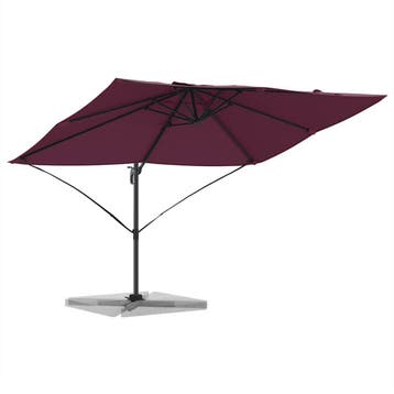 vidaXL Parasol 351 x 250 x 260 cm Polyester en Aluminium, Verzenden, Nieuw, 2 tot 3 meter