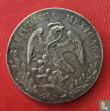 Mexico 8 real 1891 (Mo AM), Verzenden, Losse munt, Goud
