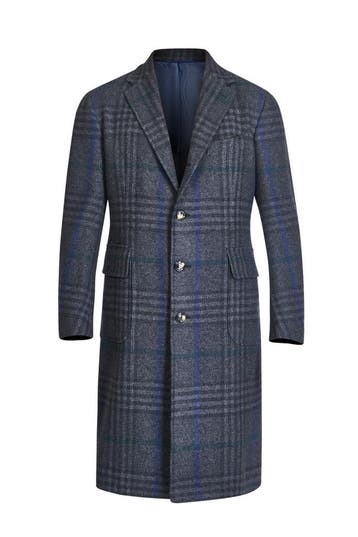 SALE! 4000 euro Stile Latino pure cashmere overcoat jas ruit, Kleding | Heren, Jassen | Winter, Ophalen of Verzenden, Nieuw