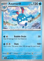 Azumarill 045/193 reverse holo Paldea evolved, Ophalen of Verzenden, Nieuw, Losse kaart, Foil