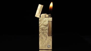 Dunill - Silk Moire Pattern Rollagas Lighter - Aansteker -, Nieuw
