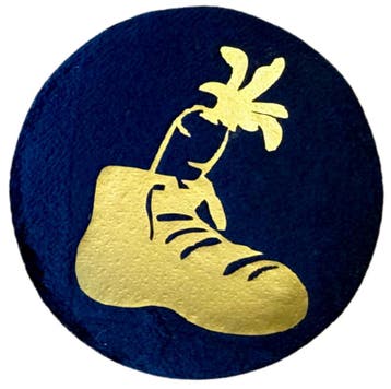 Baretspeld / button Gevuld schoentje - blauw, Ophalen of Verzenden, Nieuw